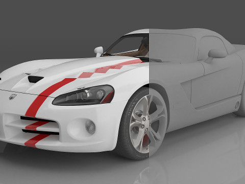 2008 Dodge Viper SRT10 ACR Modelo 3D