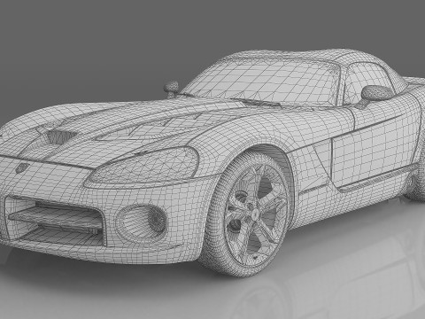 2008 Dodge Viper SRT10 ACR Modelo 3D