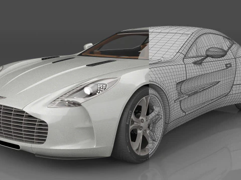 2010 Aston Martin ONE-77 3D Model