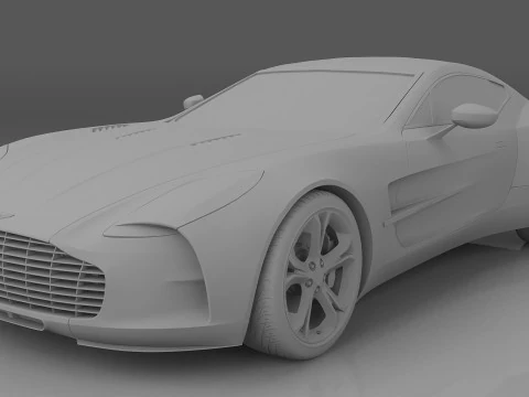 2010 Aston Martin ONE-77 3D Model