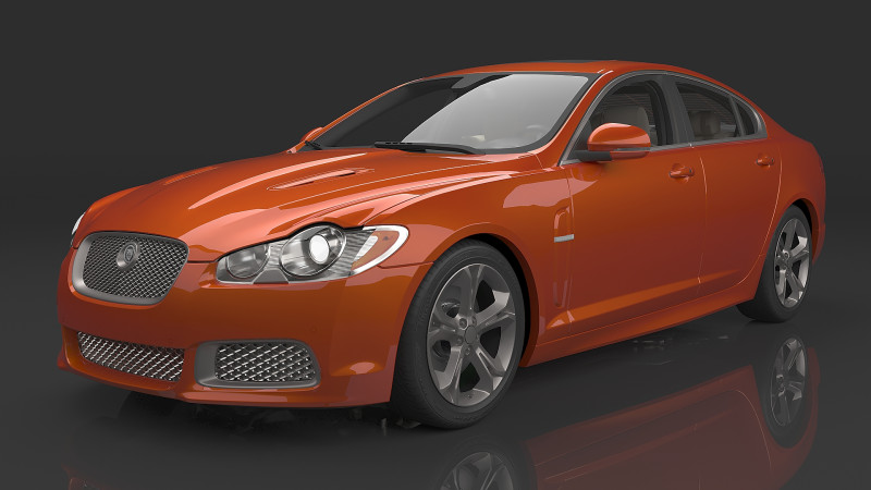2010 Jaguar Xfr 3D 模型 .c4d .max .obj .3ds .fbx .stl .blend 