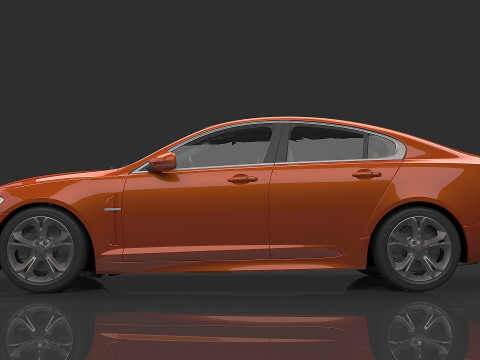 2010 Jaguar Xfr 3D 模型