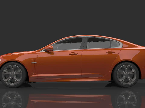 2010 Jaguar Xfr 3D Model