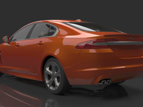2010 Jaguar Xfr 3D 模型
