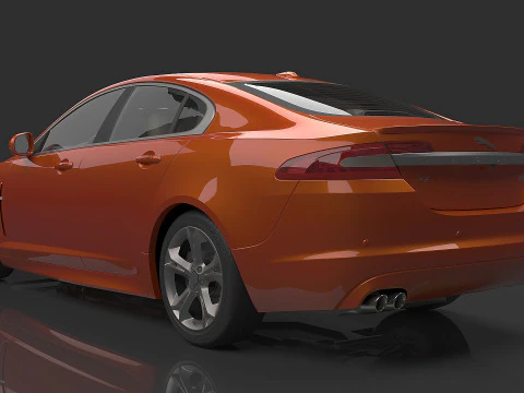 2010 Jaguar Xfr 3D Model
