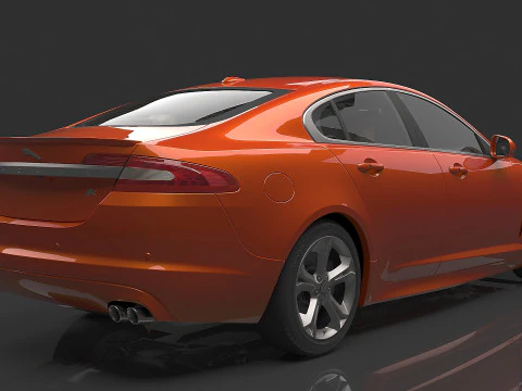 2010 Jaguar Xfr 3D Model