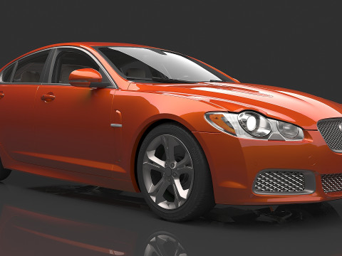 2010 Jaguar Xfr 3D 模型