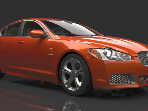 2010 Jaguar Xfr 3D Model