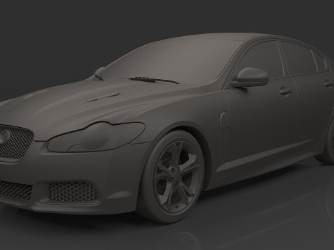 2010 Jaguar Xfr 3D 模型