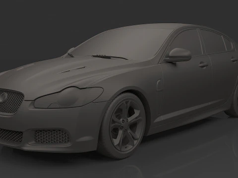 2010 Jaguar Xfr 3D Model