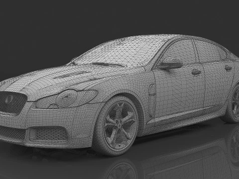 2010 Jaguar Xfr 3D Model