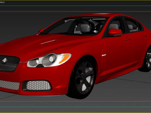 2010 Jaguar Xfr 3D Model
