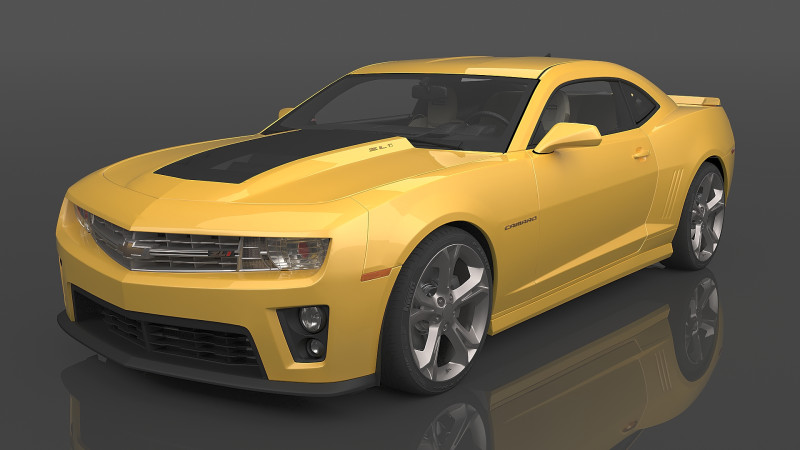 2012 Chevrolet Camaro ZL1 3Dモデル .c4d .max .obj .3ds .fbx .stl .blend