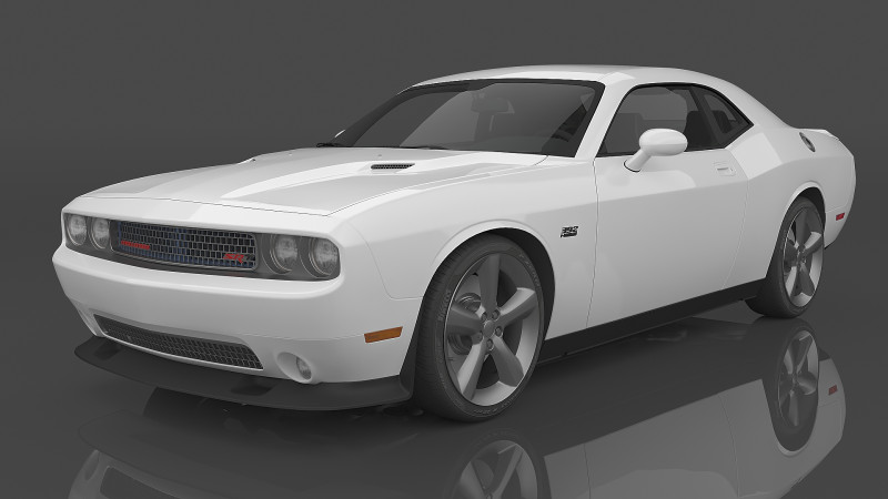 2012 Dodge Challenger SRT8 392 Hemi Modèle 3D .c4d .max .obj .3ds .fbx .stl .blend 