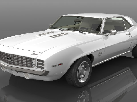 969 Chevrolet Camaro SS Coupe Modello 3D