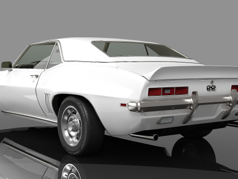 969 Chevrolet Camaro SS Coupe 3D 模型