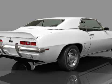 969 Chevrolet Camaro SS Coupe 3D 模型