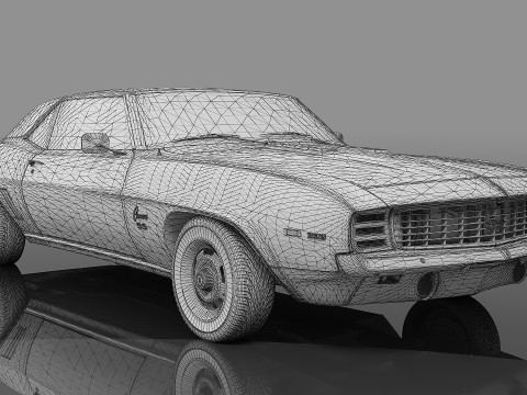 969 Chevrolet Camaro SS Coupe 3D 模型
