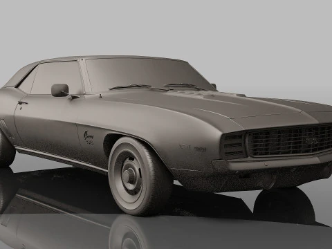 969 Chevrolet Camaro SS Coupe 3D Model