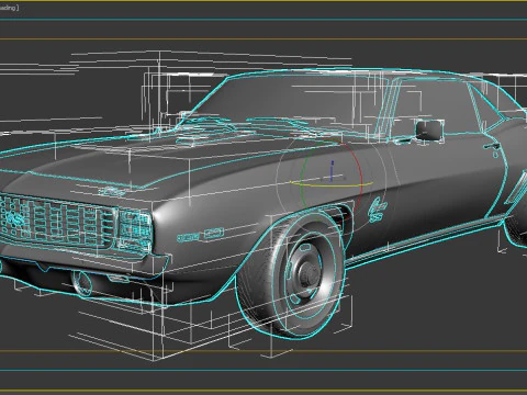 969 Chevrolet Camaro SS Coupe 3D Model