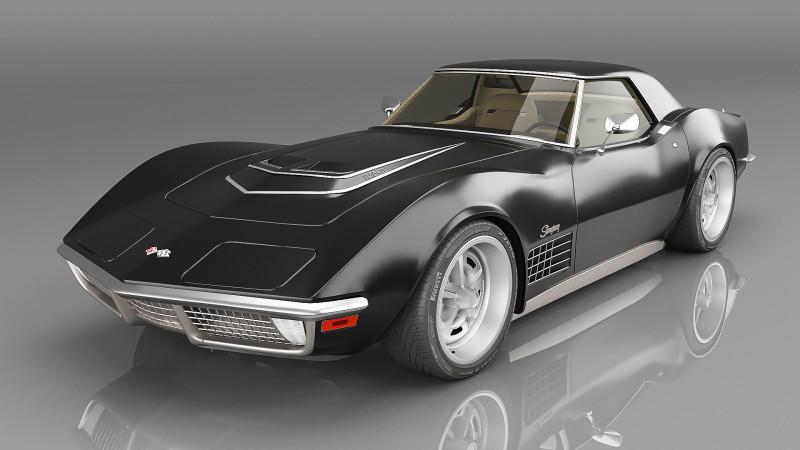 1970 Chevrolet Corvette ZR-1 C3 3D Modell .c4d .max .obj .3ds .fbx .stl .blend 