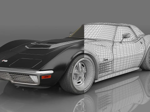 1970 Chevrolet Corvette ZR-1 C3 3D Model