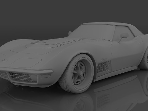 1970 Chevrolet Corvette ZR-1 C3 3D Modell