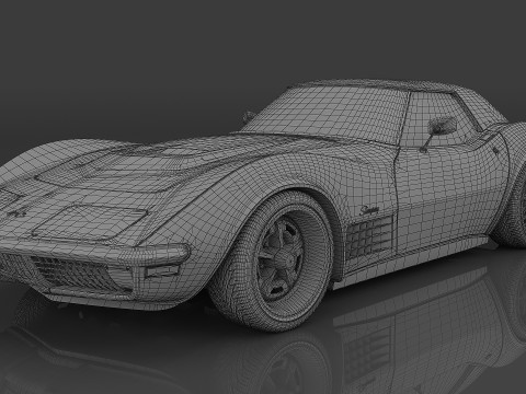 1970 Chevrolet Corvette ZR-1 C3 3D Modell
