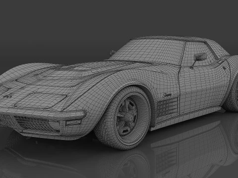 1970 Chevrolet Corvette ZR-1 C3 3D Model