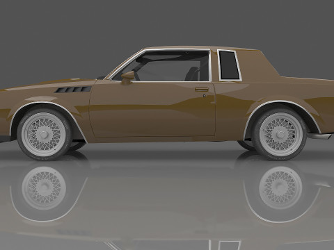 1987 Buick Regal Gnx Model 3D