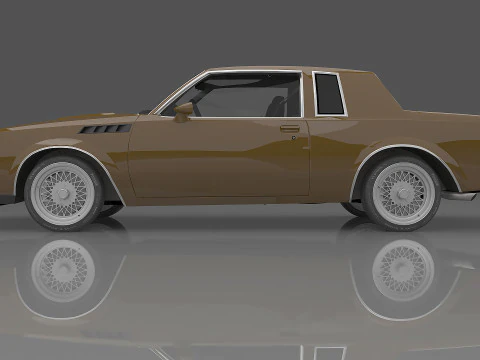 1987 Buick Regal Gnx 3D Model
