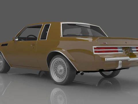 1987 Buick Regal Gnx 3D Model