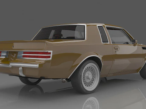 1987 Buick Regal Gnx 3D Model