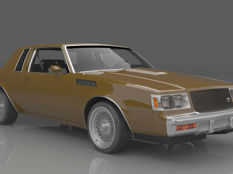 1987 Buick Regal Gnx Model 3D