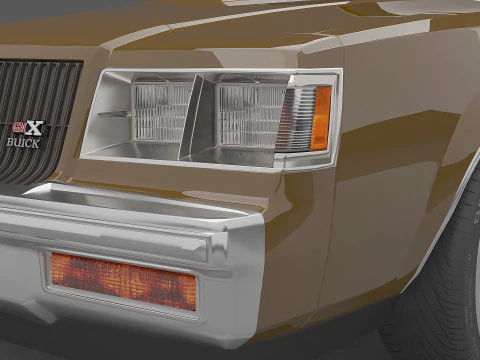 1987 Buick Regal Gnx 3D Model