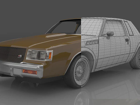 1987 Buick Regal Gnx 3D Model