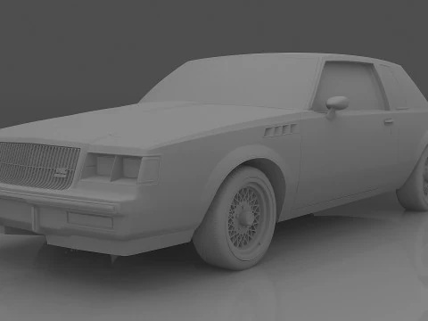 1987 Buick Regal Gnx 3D Model