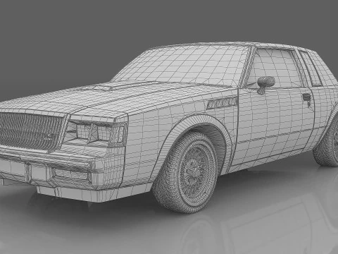 1987 Buick Regal Gnx 3D Model