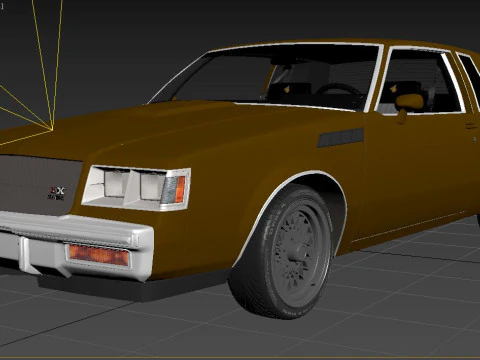 1987 Buick Regal Gnx 3D Model