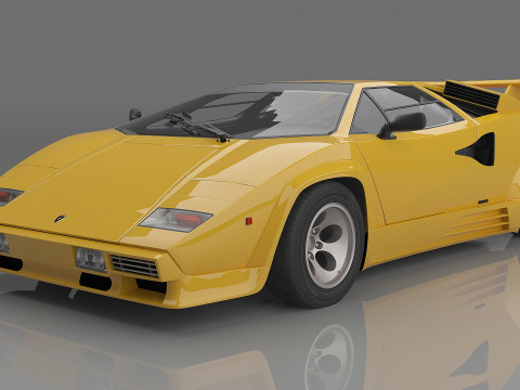 1988 Countach LP5000 QV 3D Model
