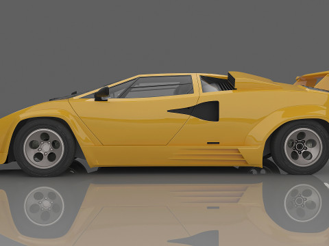 1988 Countach LP5000 QV 3D Model