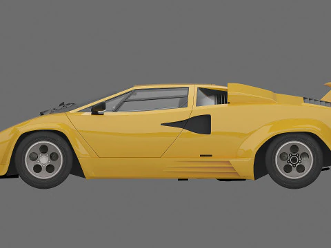 1988 Countach LP5000 QV 3D Model