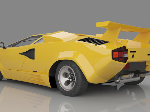 1988 Countach LP5000 QV 3D Model