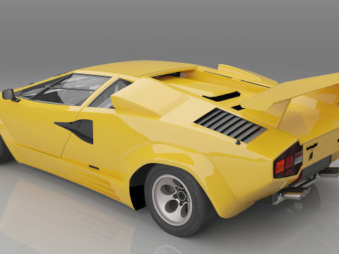 1988 Countach LP5000 QV 3D Model