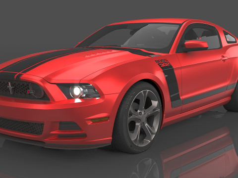 2013 Mustang Boss 302 Model 3D