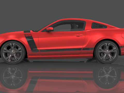 2013 Mustang Boss 302 Modello 3D