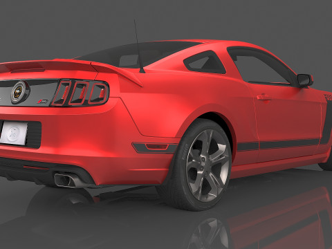 2013 Mustang Boss 302 Modello 3D