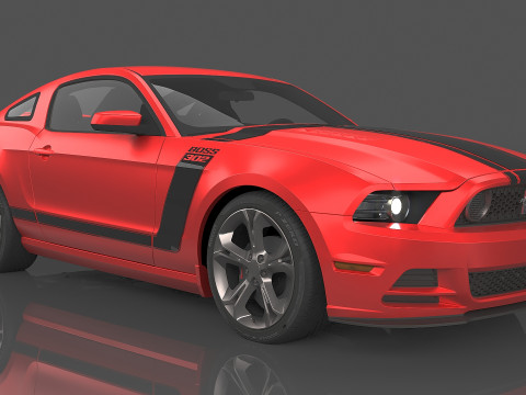 2013 Mustang Boss 302 Modello 3D