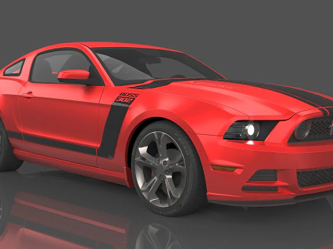 2013 Mustang Boss 302 3D Model