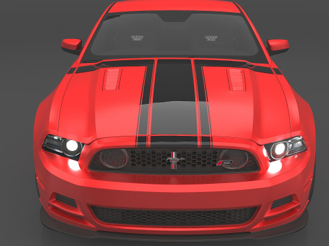 2013 Mustang Boss 302 Modello 3D